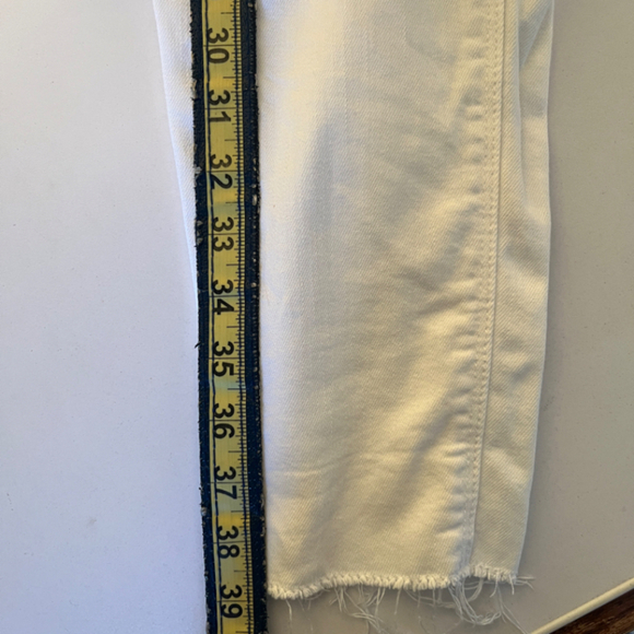 Falls Creek Women's White Denim Jeans Size Large 10 - Picture 7 of 9